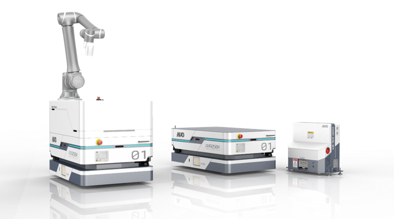 ob电竞數位開發的自主式移動機器人（AMR250M），搭配全向輪並結合AI演算法、2D LiDAR、3D攝影機等技術，協助客戶實現產線全自動化